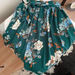 Flower Midi Skirt